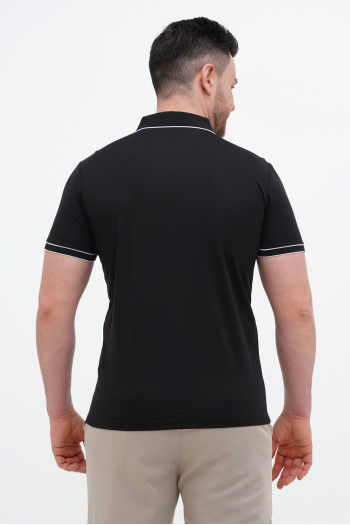 Футболка поло однотонна Trend Collection 2403 Чорний (кол. 14)