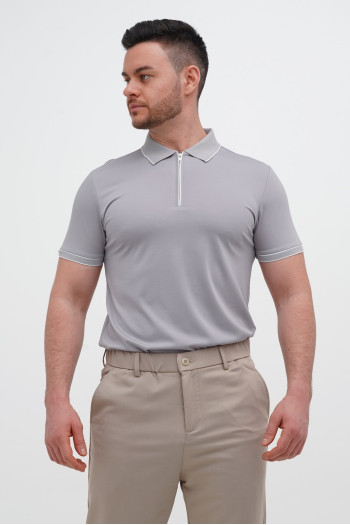 Футболка поло однотонна Trend Collection 2403 Світло-сірий (кол. 28)