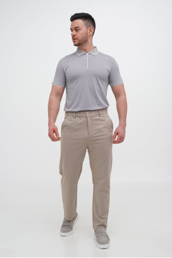 Футболка поло однотонна Trend Collection 2403 Світло-сірий (кол. 28)