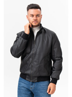 Куртка з екошкіри K.O.R 26390 Чорний (BLACK)