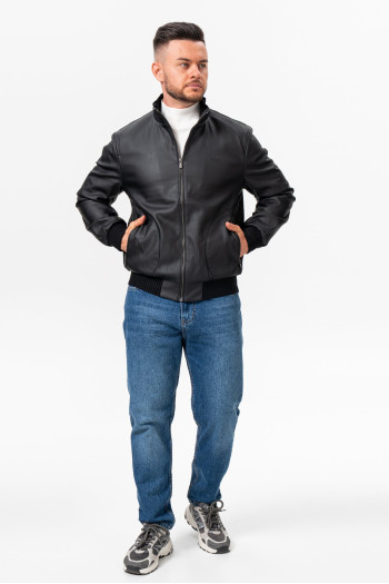 Куртка з екошкіри K.O.R 26390 Чорний (BLACK)