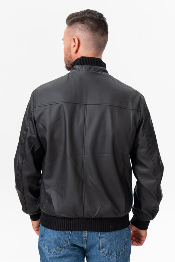 Куртка з екошкіри K.O.R 26390 Чорний (BLACK)