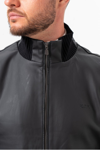 Куртка з екошкіри K.O.R 26390 Чорний (BLACK)