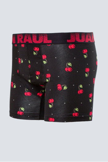 Труси з принтом Trend Collection JR104 Чорний+вишні