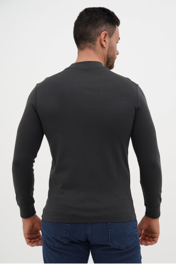 Гольф однотонний стійка Trend Collection 6801 Антрацит (GRAY)