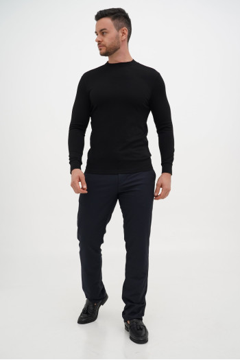 Гольф однотонний стійка Trend Collection 6801 Чорний (BLACK)