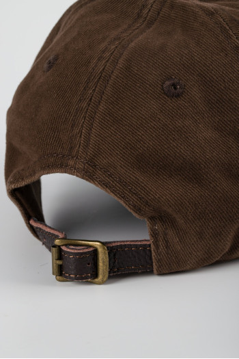 Бейсболка з лого K.O.R 25-433 Коричневий джинс (BROWN)