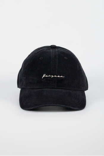 Бейсболка з лого K.O.R 25-433 Чорний джинс (BLACK)