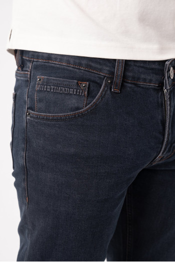 Джинси slim fit K.O.R 13409 Синьо-коричневий (KAHVE)