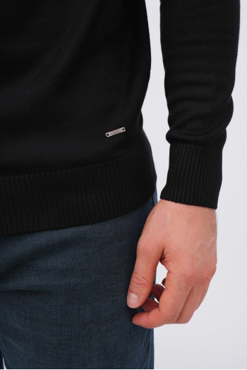 Гольф однотонний стійка K.O.R 5141 Чорний (black)