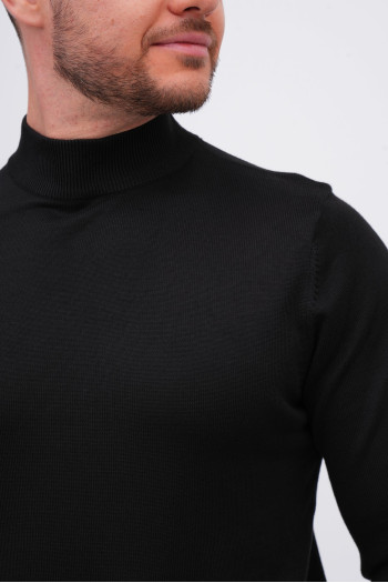 Гольф однотонний стійка K.O.R 5141 Чорний (black)