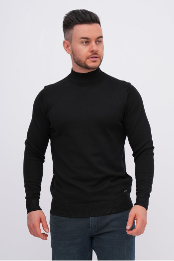 Гольф однотонний стійка K.O.R 5141 Чорний (black)