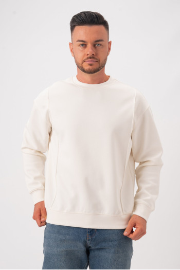 Світшот однотонний K.O.R 2931 Молочний (white)