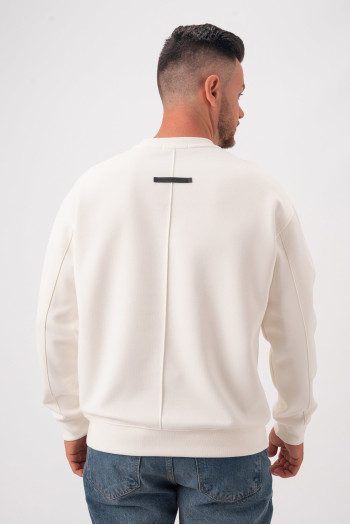 Світшот однотонний K.O.R 2931 Молочний (white)