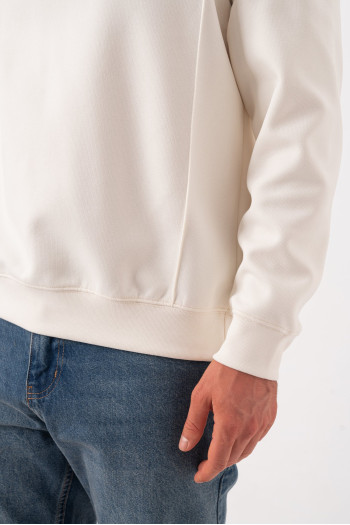 Світшот однотонний K.O.R 2931 Молочний (white)