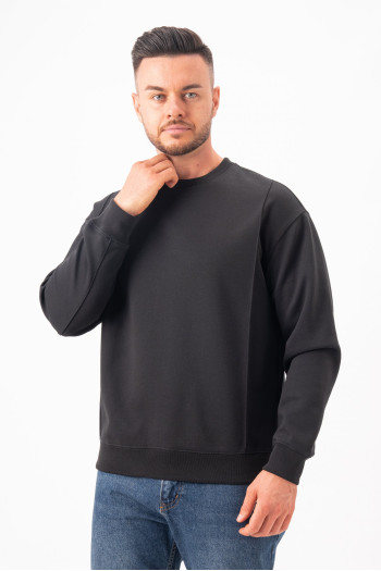 Світшот однотонний K.O.R 2931 Чорний (black)