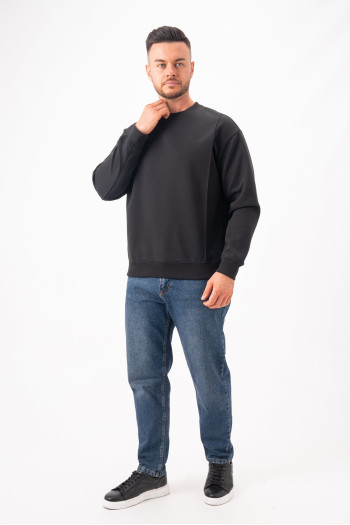 Світшот однотонний K.O.R 2931 Чорний (black)