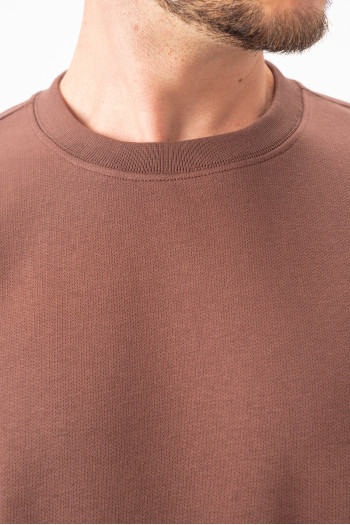 Світшот однотонний K.O.R 2931 Коричневий (brown)