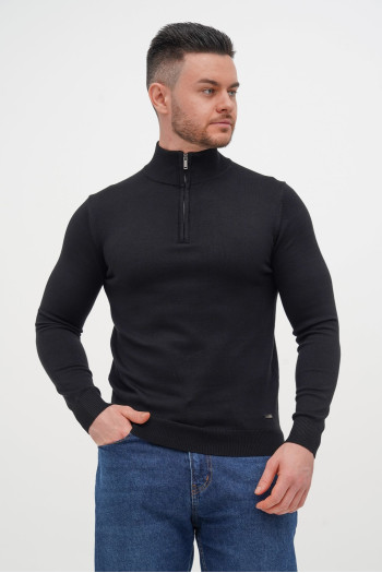 Гольф однотонний замок Trend Collection 10011 Чорний (802/BLACK)