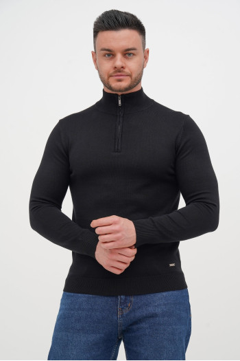 Гольф однотонний замок Trend Collection 10011 Чорний (802/BLACK)