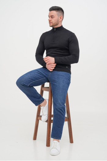 Гольф однотонний замок Trend Collection 10011 Чорний (802/BLACK)