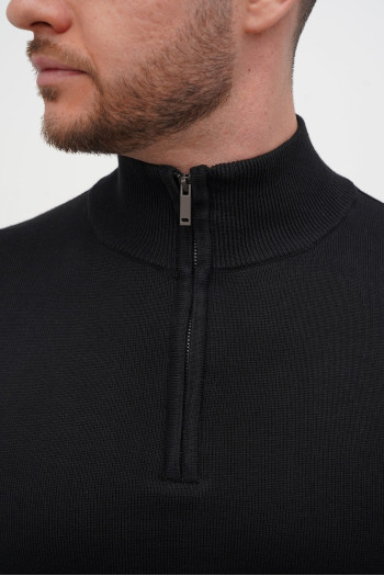 Гольф однотонний замок Trend Collection 10011 Чорний (802/BLACK)