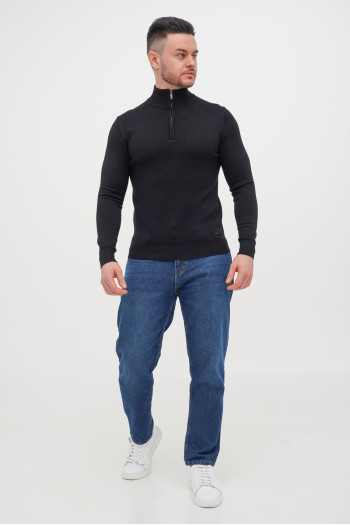 Гольф однотонний замок Trend Collection 10011 Чорний (802/BLACK)