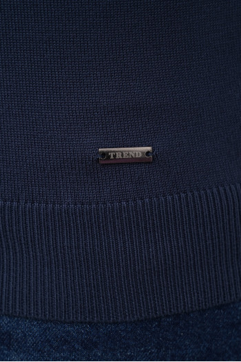 Гольф однотонний замок Trend Collection 10011 Синій (702/CORAL)