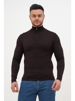Гольф однотонний замок Trend Collection 10011 Темно-коричневий (977/BROWN)