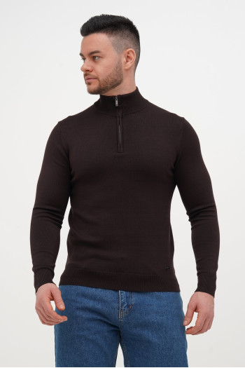 Гольф однотонний замок Trend Collection 10011 Темно-коричневий (977/BROWN)