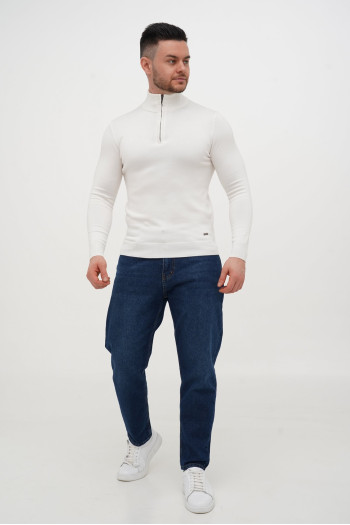 Гольф однотонний замок Trend Collection 10011 Білий (841/WHITE)