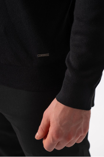 Джемпер поло трикотаж K.O.R 0207 Чорний (black)