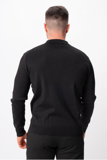 Джемпер поло трикотаж K.O.R 0207 Чорний (black)