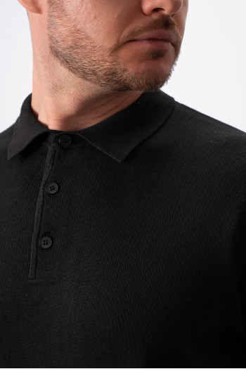 Джемпер поло трикотаж K.O.R 0207 Чорний (black)