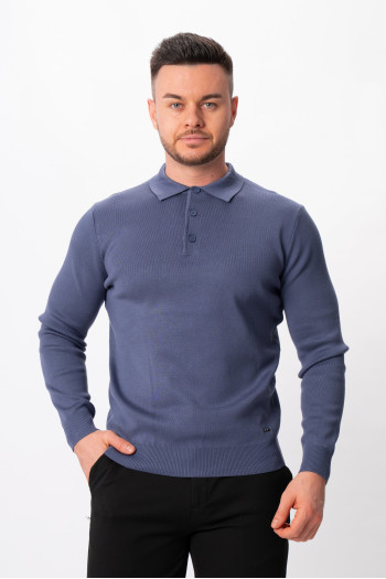 Джемпер поло трикотаж K.O.R 0207 Синій (blue)