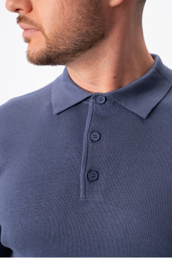 Джемпер поло трикотаж K.O.R 0207 Синій (blue)