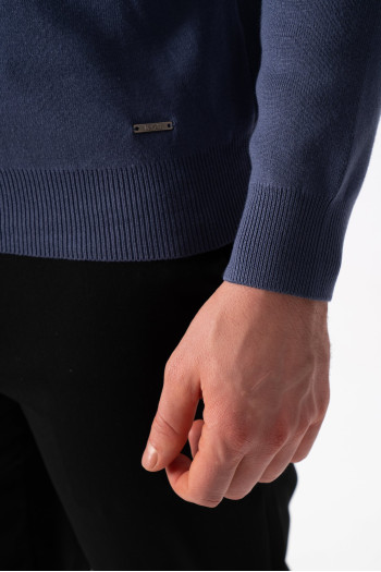 Джемпер поло трикотаж K.O.R 0207 Синій (blue)
