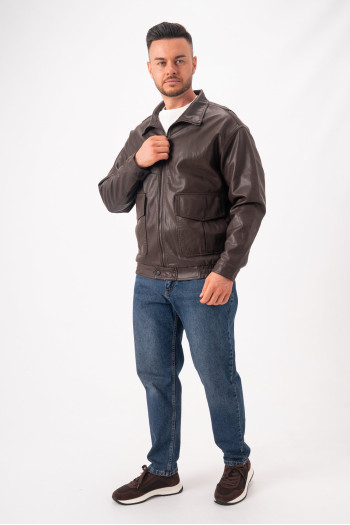 Куртка з екошкіри Trend Collection 640380 Коричневий (coffee)