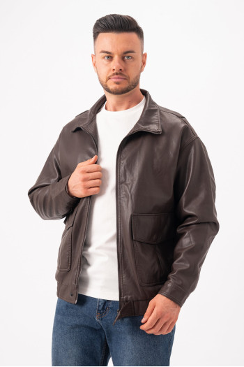 Куртка з екошкіри Trend Collection 640380 Коричневий (coffee)