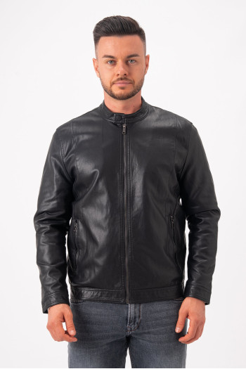 Куртка з екошкіри K.O.R 6628 Чорний (black)
