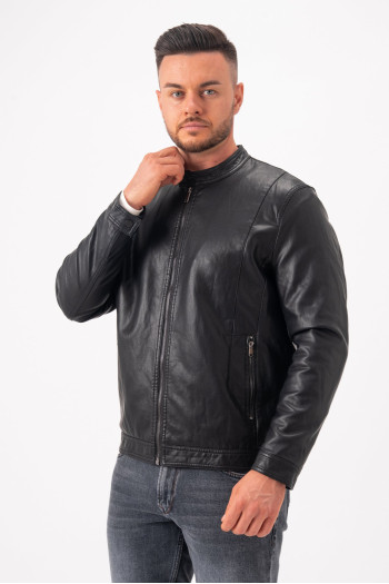Куртка з екошкіри K.O.R 6628 Чорний (black)