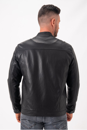 Куртка з екошкіри K.O.R 6628 Чорний (black)
