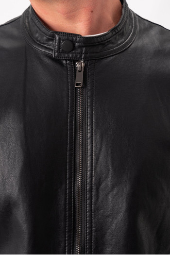 Куртка з екошкіри K.O.R 6628 Чорний (black)