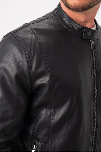 Куртка з екошкіри K.O.R 6628 Чорний (black)