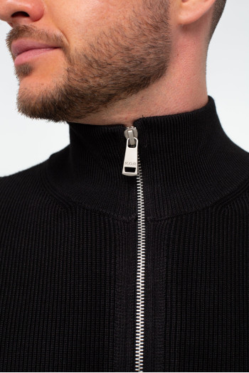 Кофта на замку кежуал K.O.R 35152 Чорний (№303 black)