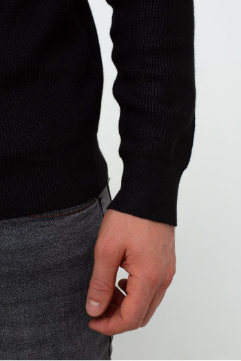 Кофта на замку кежуал K.O.R 35152 Чорний (№303 black)