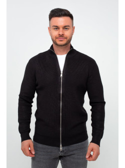 Кофта на замку кежуал K.O.R 35152 Чорний (№303 black)