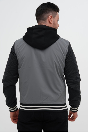 Бомбер Trend Collection 7736 Сірий+чорний (GRAY)