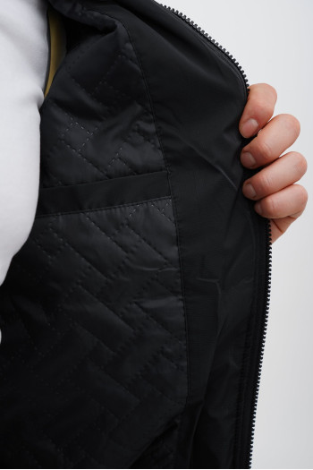 Бомбер Trend Collection 7736-1 Чорний+білий (BLACK)