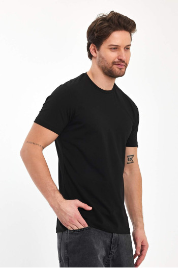 Футболка однотонна TREND 39049-6  Чорний (SIYAH)